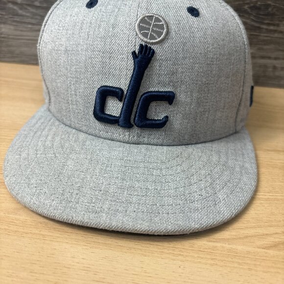 Washington Wizards Hat Cap Snapback Gray NBA Basketball New Era Adjustable - Picture 4 of 12